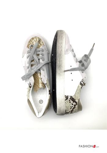 Sneakers basse  lurex Fantasia pitonata - ph 2