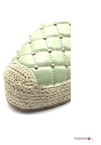 Geometric pattern Espadrilles with studs - ph 3