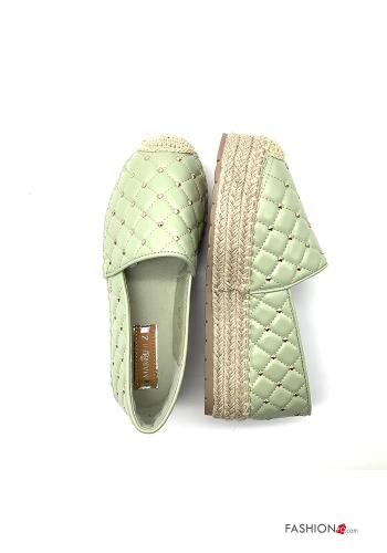 Geometric pattern Espadrilles with studs - ph 4
