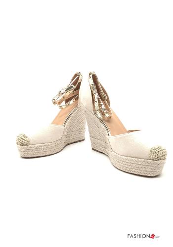 Espadrilles  réglable avec des clous avec sangle coins - ph 1