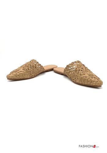 Pantofole  sabot (mules) Fantasia ricamata - ph 1
