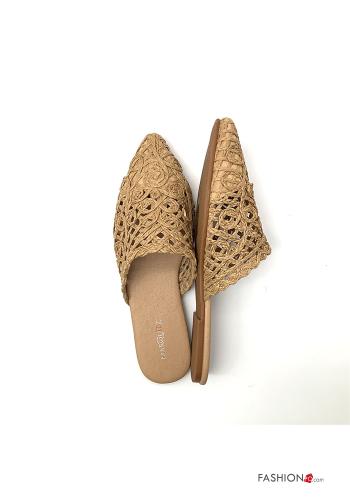 Pantofole  sabot (mules) Fantasia ricamata - ph 2