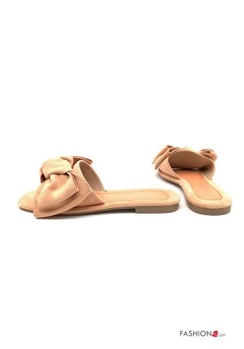 Ciabatte  con fiocco camoscio - ph 4