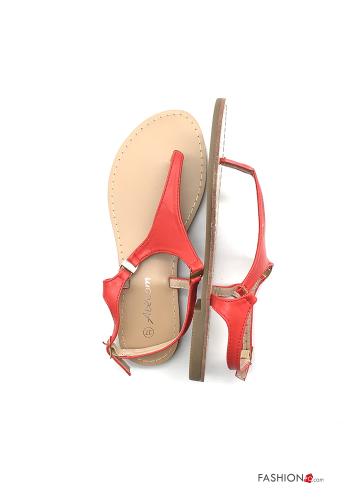 Sandales  faux cuir avec sangle réglable - ph 2