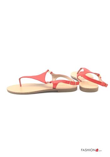 Sandales  faux cuir avec sangle réglable - ph 4