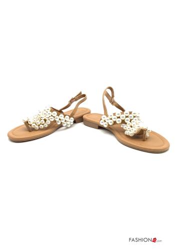 verstellbarer Sandalen mit Perlen mit Riemen - ph 1