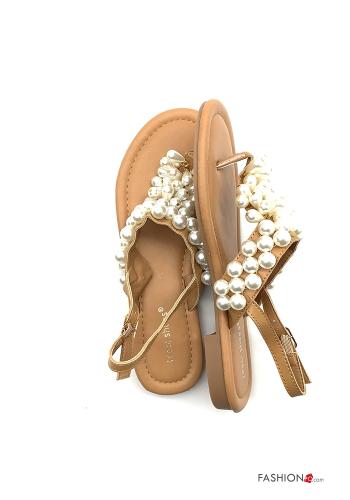 verstellbarer Sandalen mit Perlen mit Riemen - ph 2