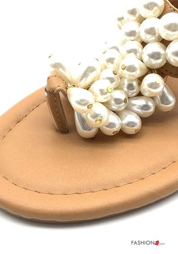 verstellbarer Sandalen mit Perlen mit Riemen - ph 3