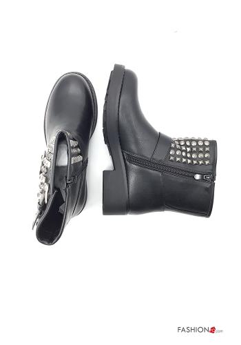 Stivaletti con zip con borchie - ph 2