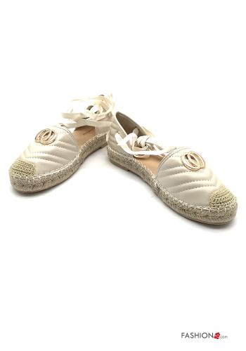 Espadrilles  Kunstleder mit Riemen - ph 1