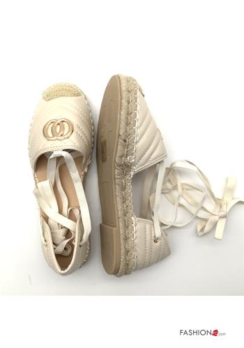 Espadrilles  Kunstleder mit Riemen - ph 2