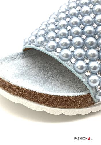 Zapatillas  con perlas con brillantes - ph 3