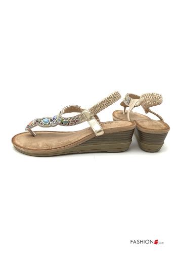 Sandals  with pearls with rhinestones - ph 4