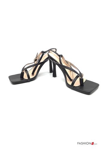 Stöckelschuhe  Kunstleder mit Riemen - ph 1