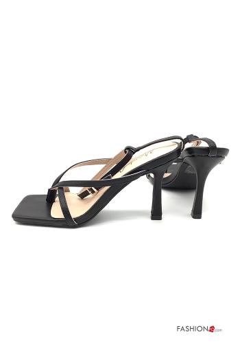Stöckelschuhe  Kunstleder mit Riemen - ph 4