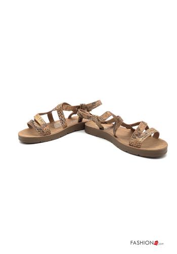 Sandals  with strap Python print - ph 1