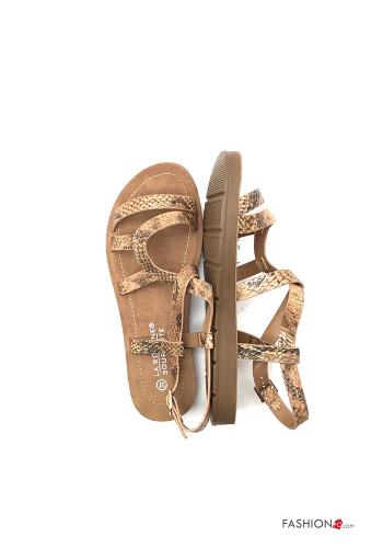 Sandals  with strap Python print - ph 2