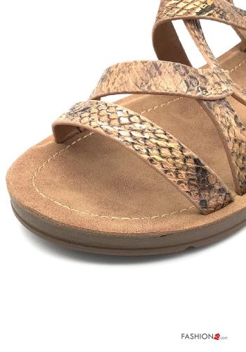 Sandals  with strap Python print - ph 3
