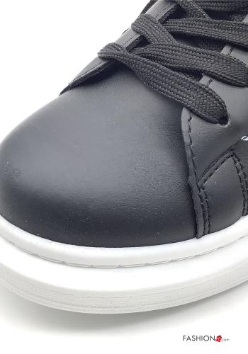 Zapatillas bajas  imitación de cuero con brillantes - ph 3