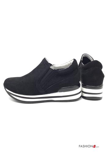 High-top sneakers  Suede wedge - ph 4