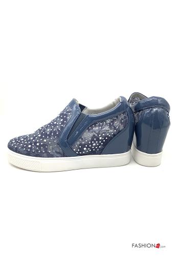 Zapatillas altas  encaje con brillantes - ph 4