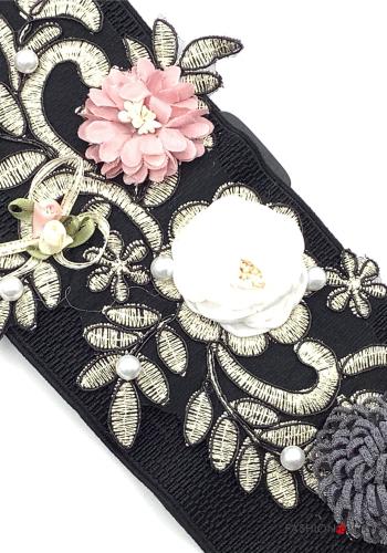 Ceinture à broderie à boutons avec des perles - ph 2