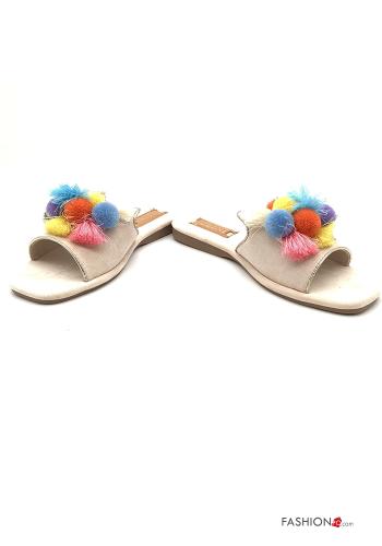 Slide Sandals  Suede Multicoloured print - ph 1
