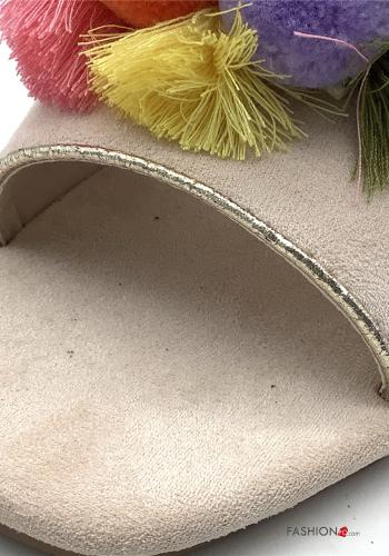 Slide Sandals  Suede Multicoloured print - ph 3