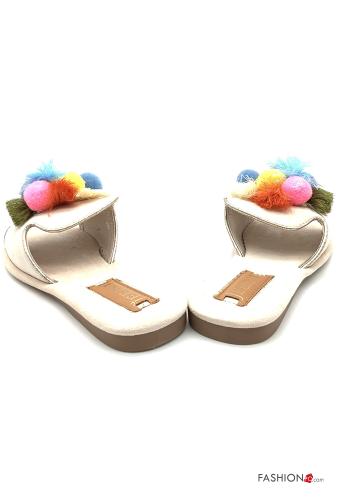Slide Sandals  Suede Multicoloured print - ph 4