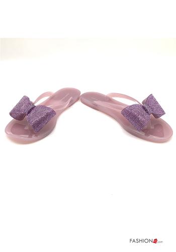 Flip Flop  mit Schleife mit Strasssteinen - ph 1
