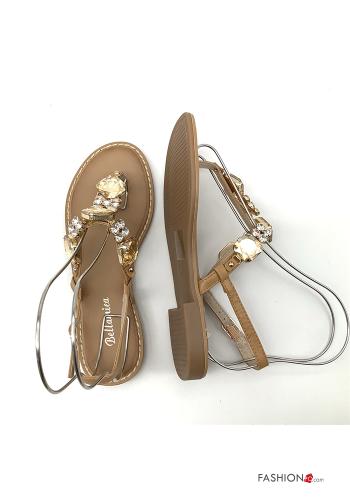 Sandalen  mit Strasssteinen mit Riemen regulierbar - ph 2