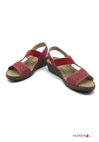 Sandalen  Kunstleder Keilabsatz - ph 1