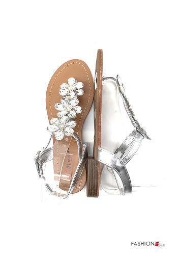 Sandali  regolabile con strass con cinturino - ph 2