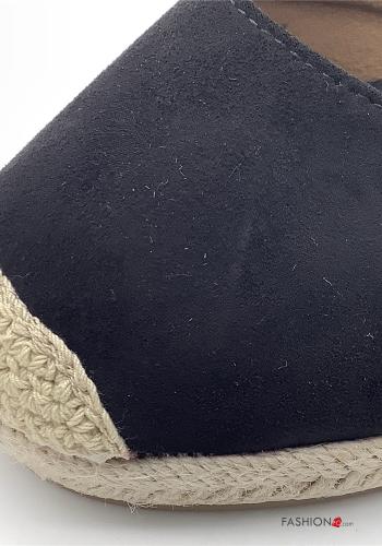 Espadrilles  réglable Suède avec sangle coins - ph 3