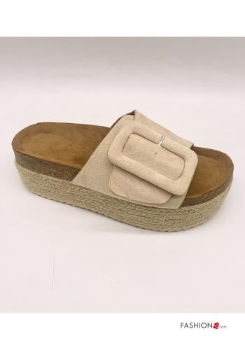 Slide Sandals  Suede platform - ph 1