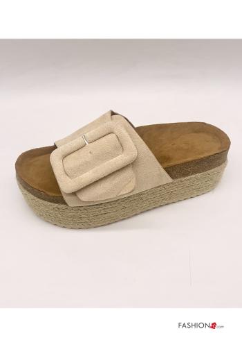 Slide Sandals  Suede platform - ph 2