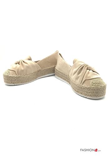 Espadrilles  mit Schleife Wildleder - ph 1