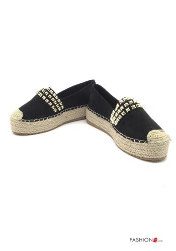 Espadrillas camoscio con borchie - ph 1