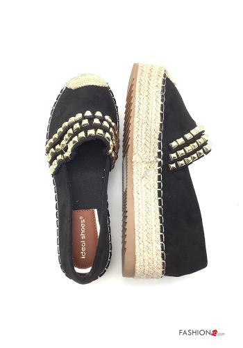 Espadrillas camoscio con borchie - ph 2