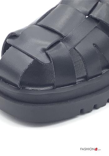 Botas imitación de cuero con cremallera con Riñonera - ph 3