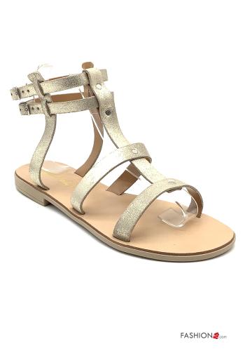 Sandali in Vera pelle regolabile con cinturino - ph 1