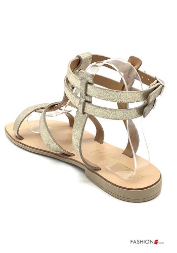 Sandali in Vera pelle regolabile con cinturino - ph 4