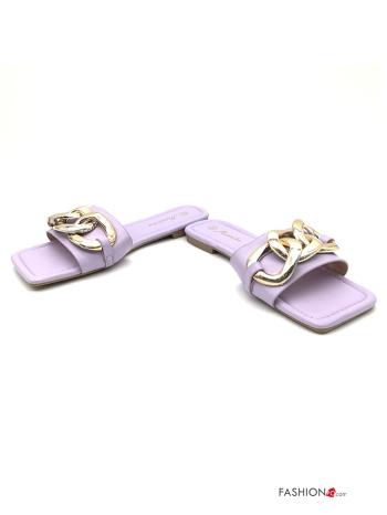 Slide Sandals  faux leather - ph 1