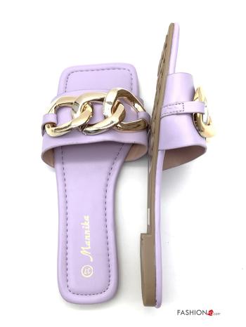 Slide Sandals  faux leather - ph 2