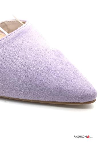 Scarpe con tacco camoscio regolabile con cinturino - ph 4