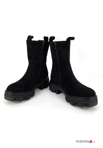 Stivaletti camoscio con zip - ph 1