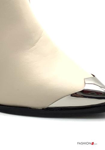 Kunstleder Stiefeletten mit Fransen - ph 3