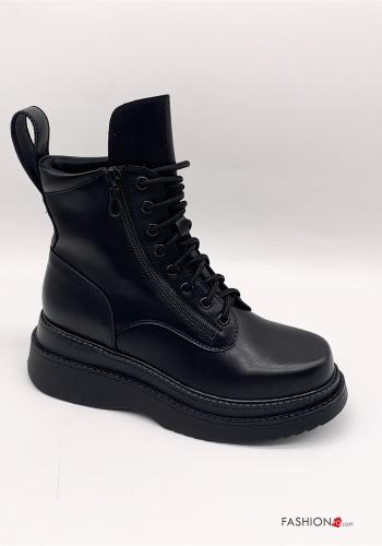 faux leather Combat Boots - ph 1