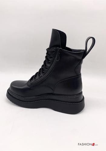 faux leather Combat Boots - ph 3