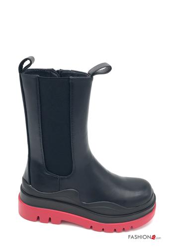 Stivali ecopelle con zip - ph 2